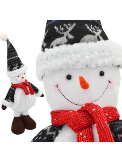 DEKORATÍVNY SNEHULIAK 50CM SIVÝ