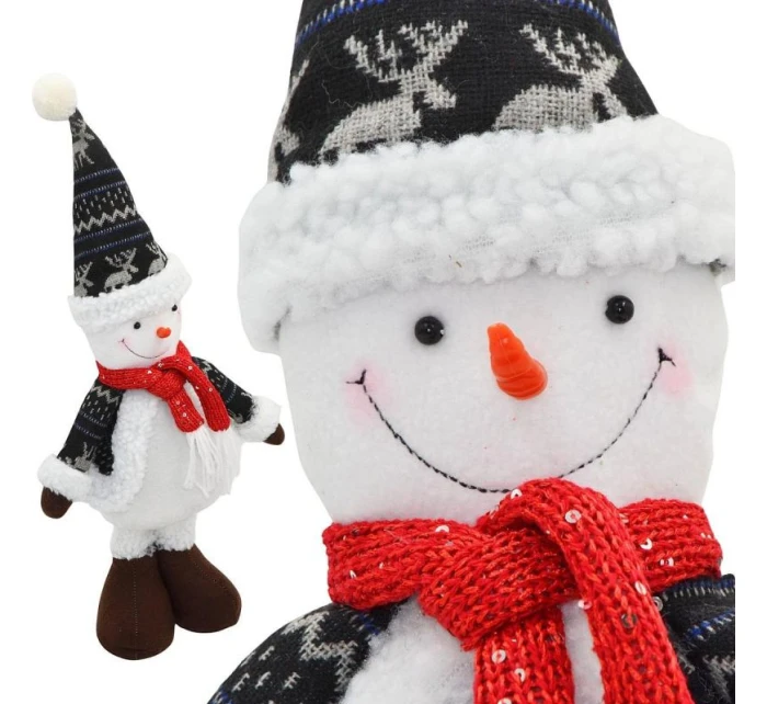 DEKORATÍVNY SNEHULIAK 50CM SIVÝ