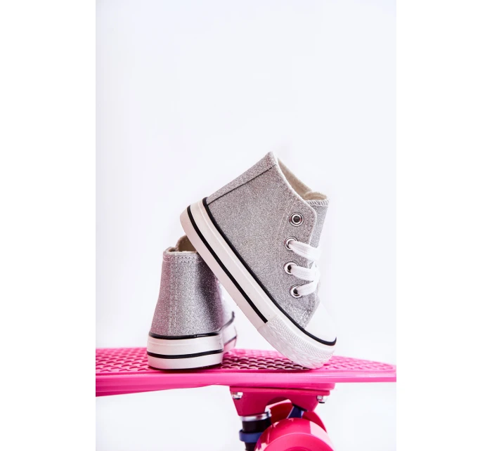 Dětské vysoké tenisky stříbrný model 21587233 - Boto