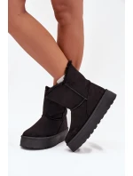 Dámské Sněhule Na Platformě S Kožíškem Černé model 21706845 - Boto Dámské Sněhule Na Platformě S Kožíškem Černé model 21706845 - Boto