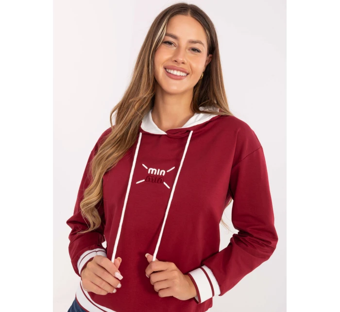 Mikina RV BL A857.47 burgundy Mikina RV BL A857.47 burgundy