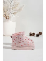 Detské snehové topánky s jahodami Gracina - ružové Detské snehové topánky s jahodami Gracina - ružové