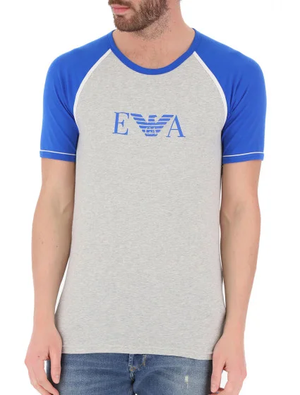 Pánske tričko 110811 0P529 00048 sivomodrá - Emporio Armani Pánske tričko 110811 0P529 00048 sivomodrá - Emporio Armani