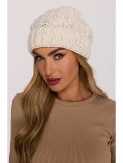 Dámska čiapka M897 Ecru - MOE