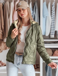 Dámska obojstranná prechodná bunda SYLVIAN zelená FashionStreet TY4860