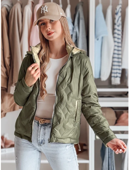 Dámská přechodná bunda zelená Dstreet model 21986728 - FashionStreet