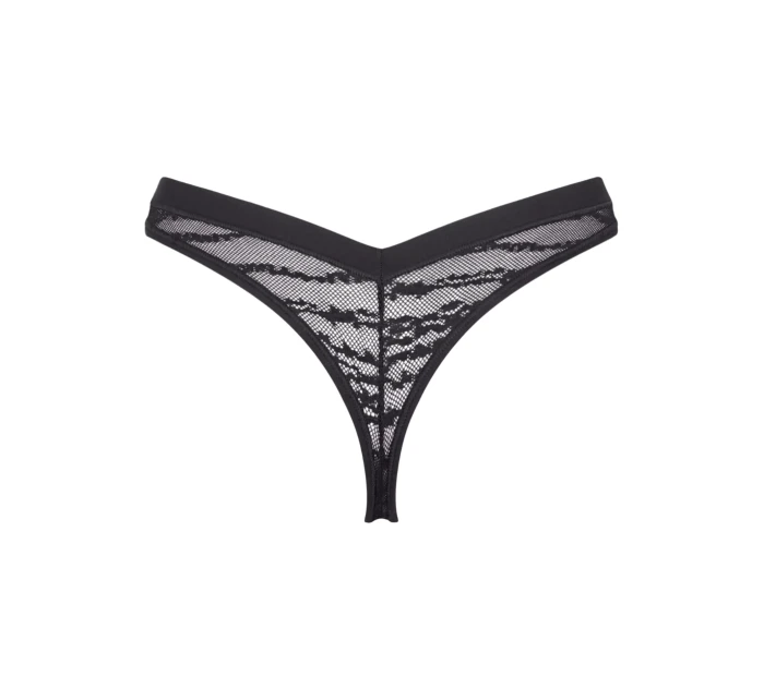 Dámske tangá FREE Evolve String Lace - BLACK - black 0004 - SLOGGI