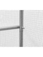 SKLENÍK ZÁHRADNÝ TUNEL 200X300X200CM PE KONŠTRUKCIA BIELA OCEĽ