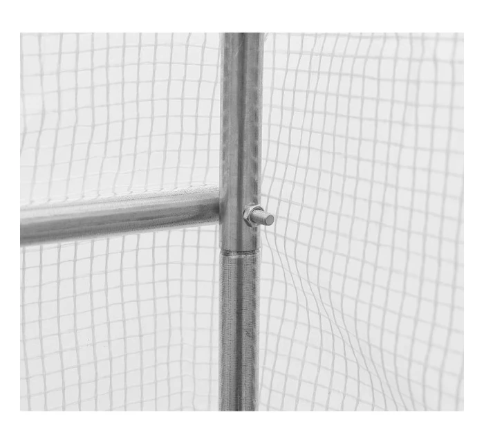 SKLENÍK ZÁHRADNÝ TUNEL 200X300X200CM PE KONŠTRUKCIA BIELA OCEĽ