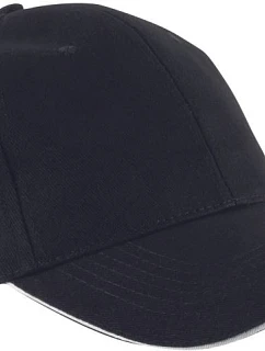 K-up KP 011 6-panelová sendvičová čiapka „Orlando“ 20.0011 čierna/biela