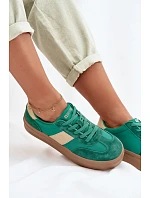 Dámské semišové tenisky Big Star TT274163 Zelené