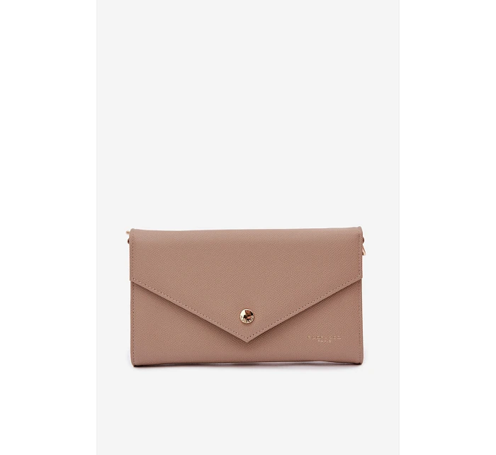 Kabelka Clutch Peněženka 2v1 S Odnímatelným Páskem Béžová Pauline