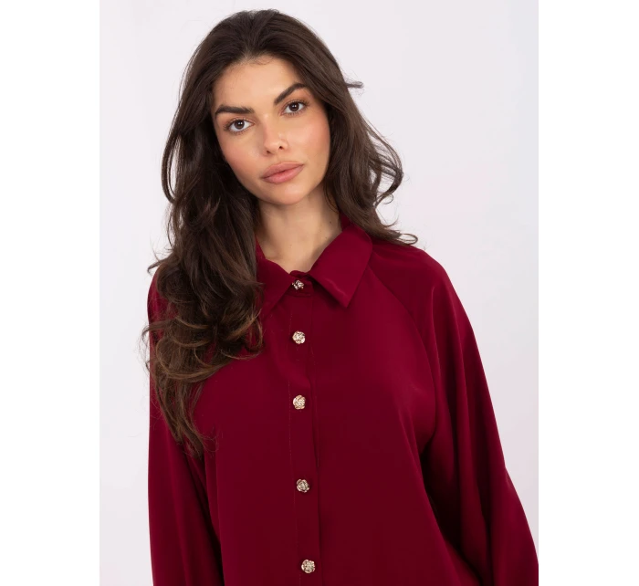 Koszula IT KS model 21766249 bordowy - FPrice Koszula IT KS model 21766249 bordowy - FPrice