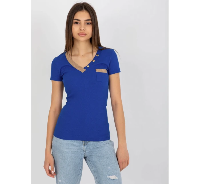 Tričko RV TS model 18385480 tmavě modrá - FPrice Tričko RV TS model 18385480 tmavě modrá - FPrice