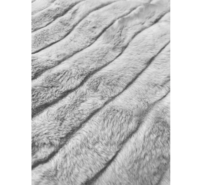 Kožušinová vesta svetlosivá (2114)