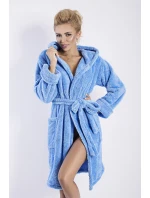 Dámsky župan Diana short blue - DKAREN