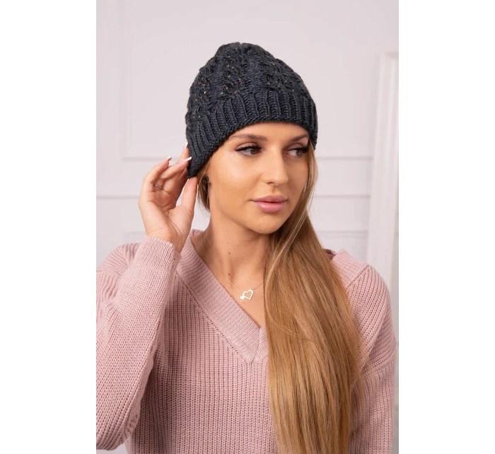 Dámska čiapka Kalina K362 graphite+black