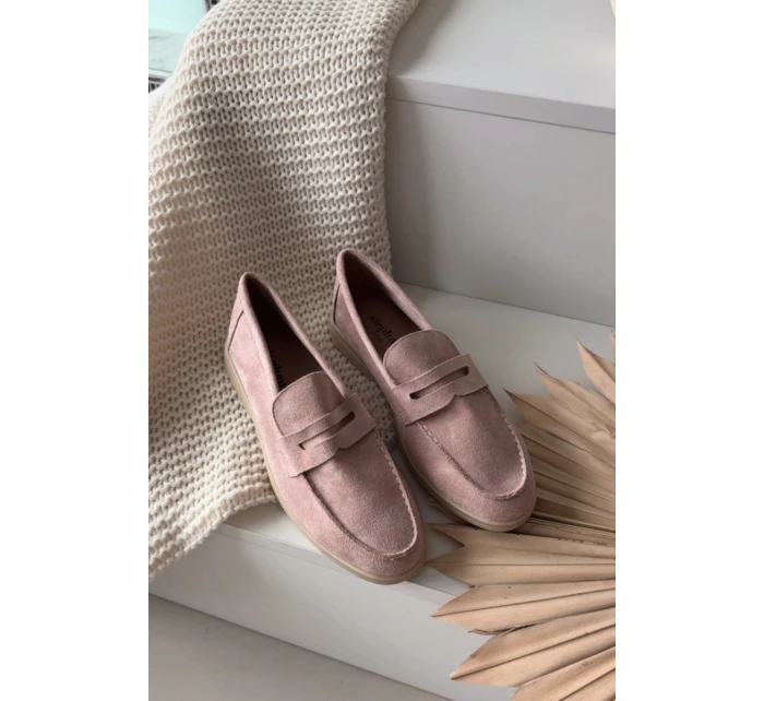 Dámské z eko semiše Špinavě růžová model 21900438 - Boto