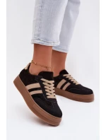 Dámské tenisky na platformě Černé model 21937656 - Boto Dámské tenisky na platformě Černé model 21937656 - Boto