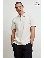 NEOBLU Orel Unisex piqué polo z hrubej bavlny 24.4337 optická biela NEOBLU Orel Unisex piqué polo z hrubej bavlny 24.4337 optická biela
