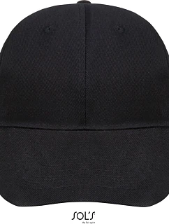 SOL'S 6 panelová baseballová kšiltovka black model 22460841
