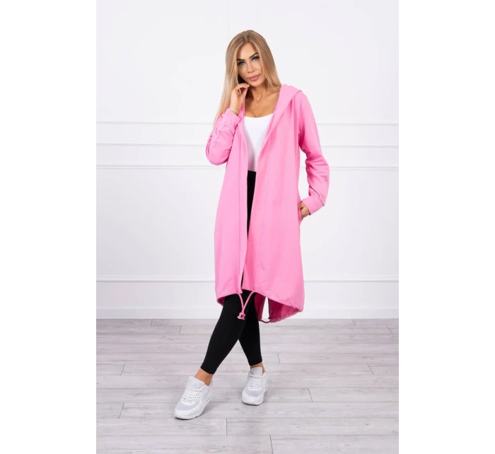 Světle růžová bunda s potiskem Světle růžová bunda s potiskem