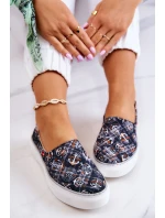 Damskie Tenisówki Slip On Memory Foam Big Star JJ276012 Czarne Damskie Tenisówki Slip On Memory Foam Big Star JJ276012 Czarne