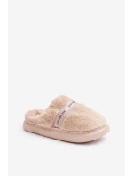 Kožené pantofle s ozdobným páskem béžové model 21681803 - Boto Kožené pantofle s ozdobným páskem béžové model 21681803 - Boto