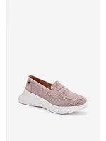 Dámské mokasíny z přírodního semiše na platformě Vinceza Béžové