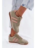 Semišové Sportovní Boty Dámské  Zelené model 22107492 - McArthur