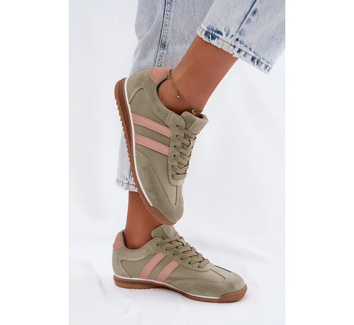 Semišové Sportovní Boty Dámské  Zelené model 22107492 - McArthur