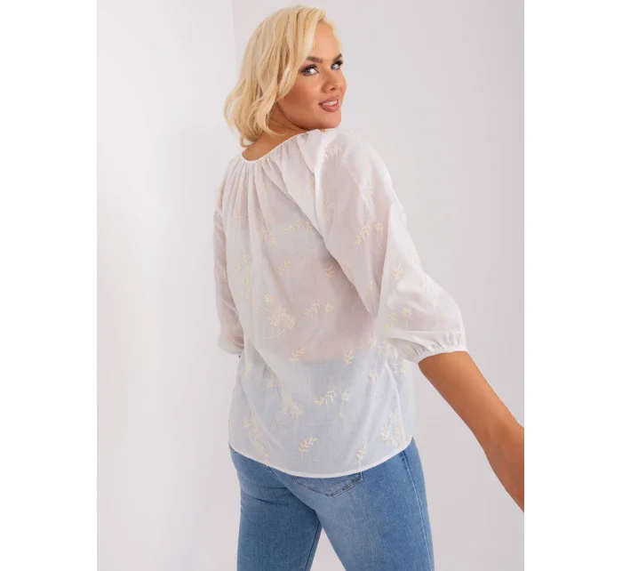 Blúzka LK BZ 509324.50P biela béžová