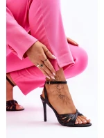 Sandále na podpätku model 181072 Step in style Sandále na podpätku model 181072 Step in style