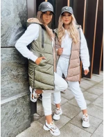 Dámská zelená oboustranná vesta Dstreet model 21970075 - FashionStreet