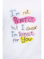 Blúzka s potlačou Perfektná biela
