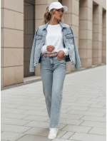 Dámske džínsové nohavice mom fit MERTINE blue FashionStreet UY2503