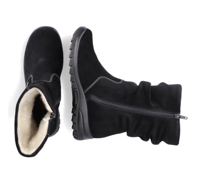 RIEKER W RKR130 zateplené kožené čižmy RIEKER W RKR130 zateplené kožené čižmy