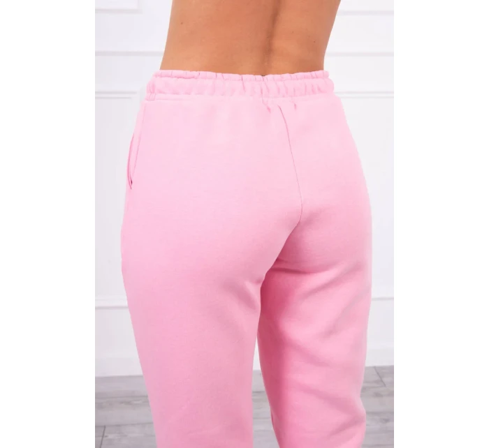 Zateplený set s mikinou s kapucňou svetlo ružový Zateplený set s mikinou s kapucňou svetlo ružový