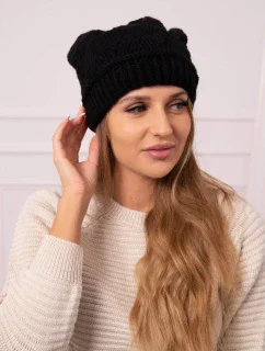 Dámska čiapka Klarysa K393 čierna