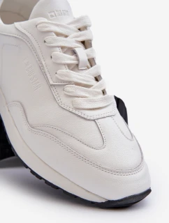 Mužské kožené tenisky BIG STAR model 21651579 bílé - Big Star Shoes