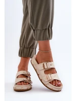 Dámské žabky na platformě Big Star model 21653884 béžové - Big Star Shoes Dámské žabky na platformě Big Star model 21653884 béžové - Big Star Shoes