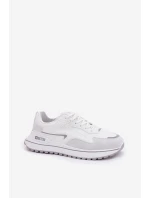 Sneakersy Damskie Big Star RR274A213 HI-POLY SYSTEM Białe Sneakersy Damskie Big Star RR274A213 HI-POLY SYSTEM Białe