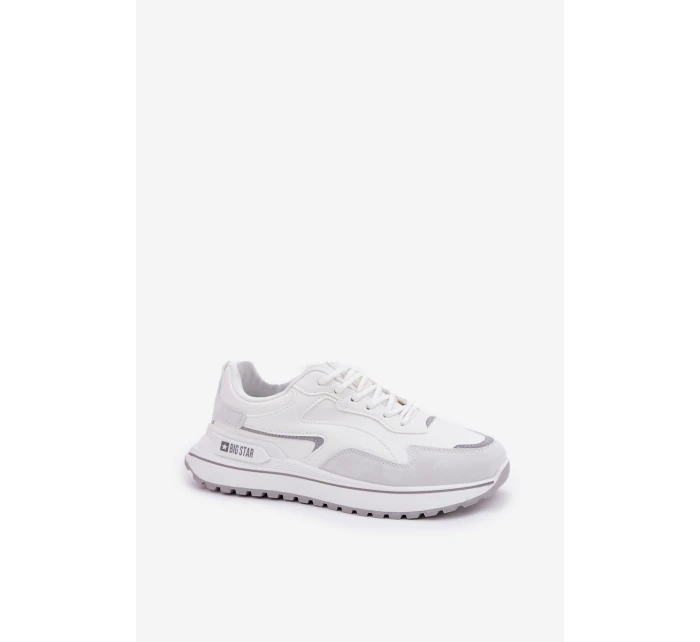 Sneakersy Damskie Big Star RR274A213 HI-POLY SYSTEM Białe Sneakersy Damskie Big Star RR274A213 HI-POLY SYSTEM Białe
