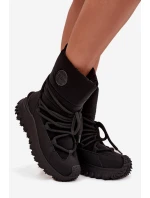 Kožené sněhule na platformě model 21728506 Černé - Lee Cooper