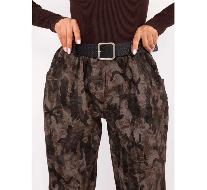 Spodnie IT SP model 21388970 ciemny brązowy - FPrice