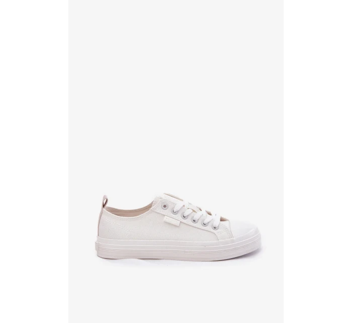 Dámske plátenné tenisky Big Star - biele