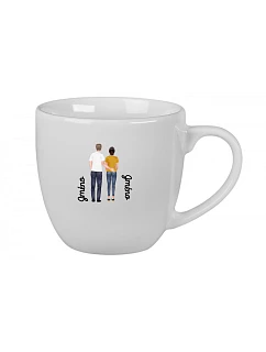 Personalizovaný keramický hrnček s objemom 400 ml s párom