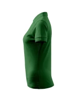 Dámska polokošeľa Pique fľaškovo zelená