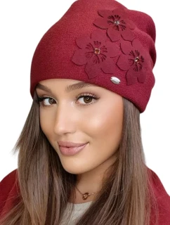 Dámská čepice model 21870978 bordó - Kamea