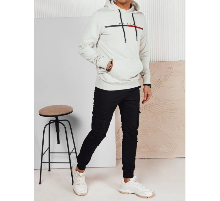 Pánská šedá mikina s potiskem Dstreet model 21976192 - FashionStreet